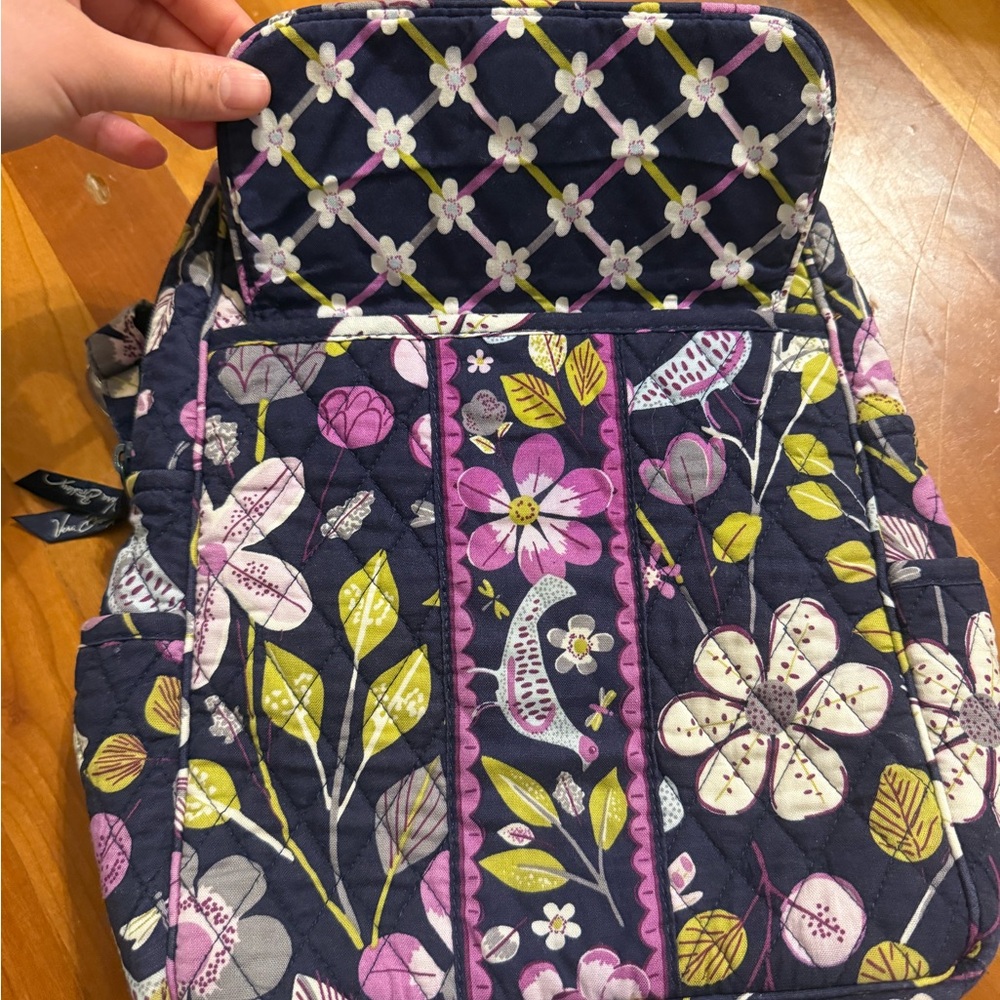 Vera Bradley small backpack in retired "Floral Nightingale" - Picture 2 of 13